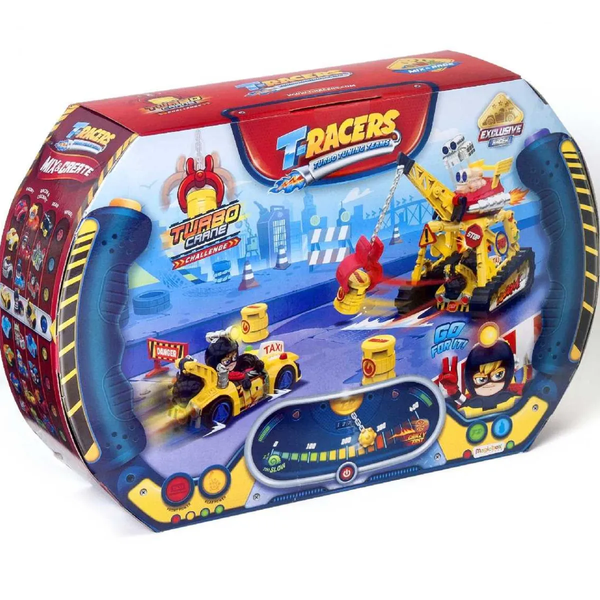 MARTOMAGIC SL-MAGIC BOX INT Vehículos Y Circuitos*T-Racers - Playset Turbo Crane