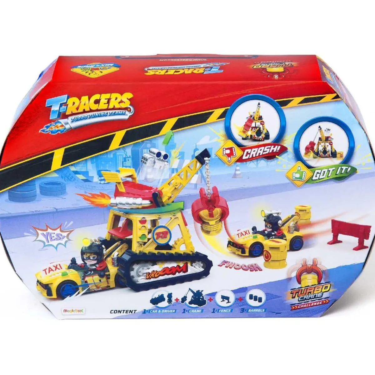 MARTOMAGIC SL-MAGIC BOX INT Vehículos Y Circuitos*T-Racers - Playset Turbo Crane