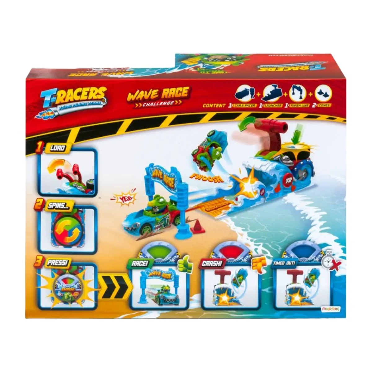 MARTOMAGIC SL-MAGIC BOX INT Vehículos Y Circuitos*T-Racers - Playset Wave