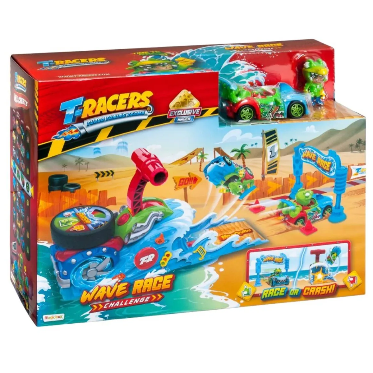 MARTOMAGIC SL-MAGIC BOX INT Vehículos Y Circuitos*T-Racers - Playset Wave