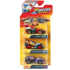 T-RACERS Vehículos Y Circuitos*Mix Race Carrera Mixta Pack 3 (Varios modelos) ㅤ