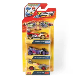 T-RACERS Vehículos Y Circuitos*Mix Race Carrera Mixta Pack 3 (Varios modelos) ㅤ