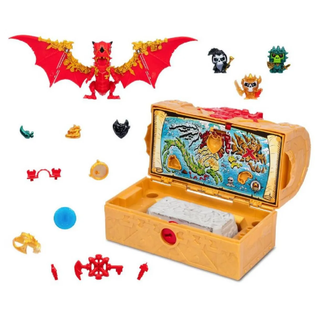 FAMOSA Figuras De Acción*Treasure X Lost Lands - Cofre del Dragón misterioso