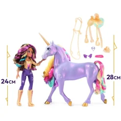 SPIN MASTER Muñecas*Unicorn Academy - Sophia y Wildstar con luz mágica