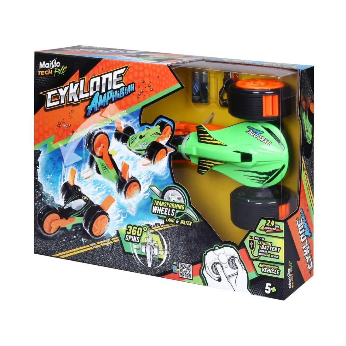 MAY CHEONG TOY Vehículos Y Circuitos*Vehículo Radiocontrol Cykclone Anfibio 25 cm (varios colores)