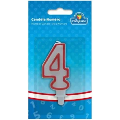 TOYS "R" US Artículos De Fiesta Y Regalos*Vela borde rojo 4