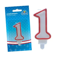 TOYS "R" US Artículos De Fiesta Y Regalos*Vela con Borde Rojo 1