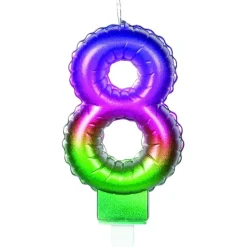 TOYS "R" US Artículos De Fiesta Y Regalos*Vela multicolor número 8