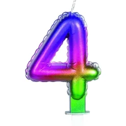 TOYS "R" US Artículos De Fiesta Y Regalos*Vela multicolor número 4