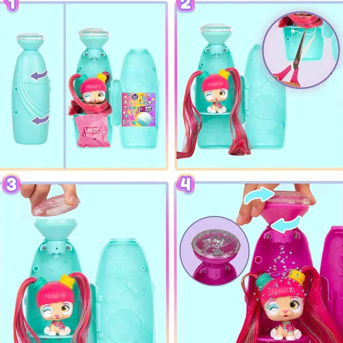 IMC Coleccionables Y Mini Mundos*Vip Pets - Mini fans Glam Gems (varios modelos)