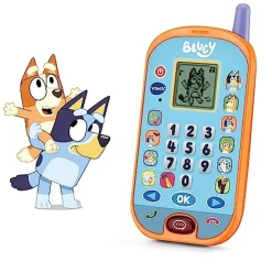VTECH Coleccionables Y Mini Mundos*- Bluey - Teléfono de actividades educativo con aprendizaje de números, cálculo y lógica ㅤ