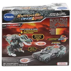VTECH Coleccionables Y Mini Mundos*- Dinos Sport T-Rex coche deportivo que se transforma en vehículo ㅤ