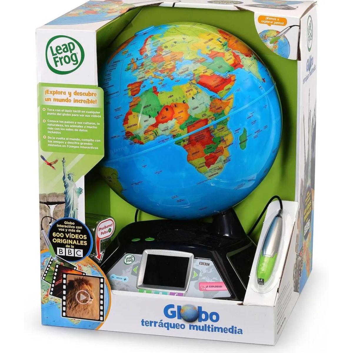 VTECH Steam*- Globo terráqueo interactivo multimedia con vídeos de la BBC y 11 categorías de contenidos para explorar ㅤ