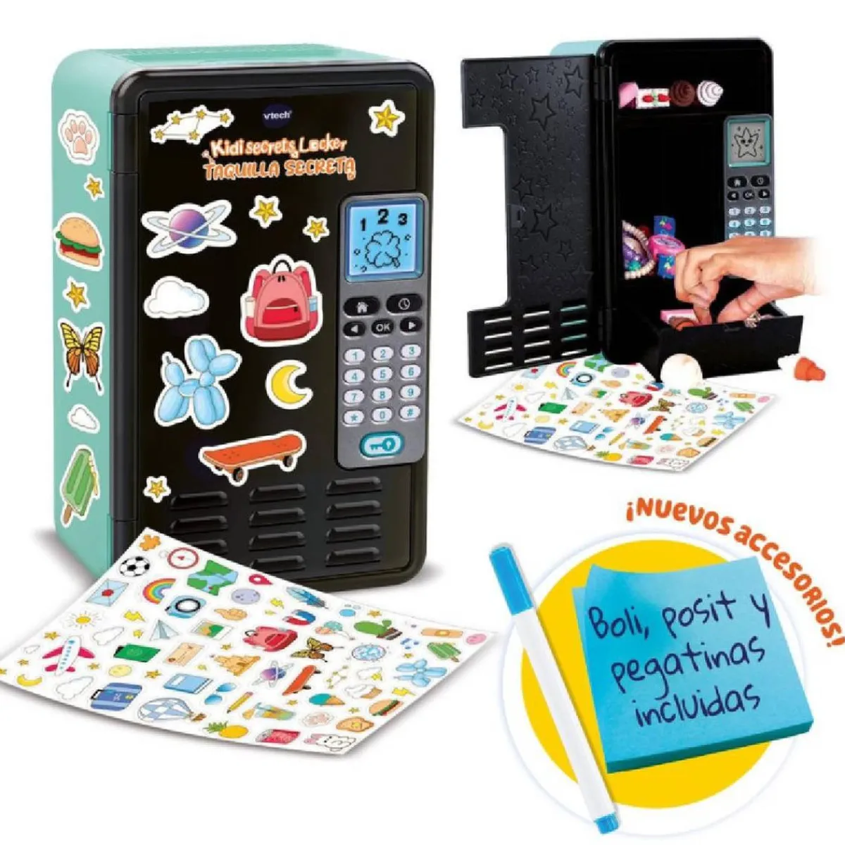VTECH Juguetes Educativos Y Libros*- KidiSecrets - Taquilla Secreta Negra