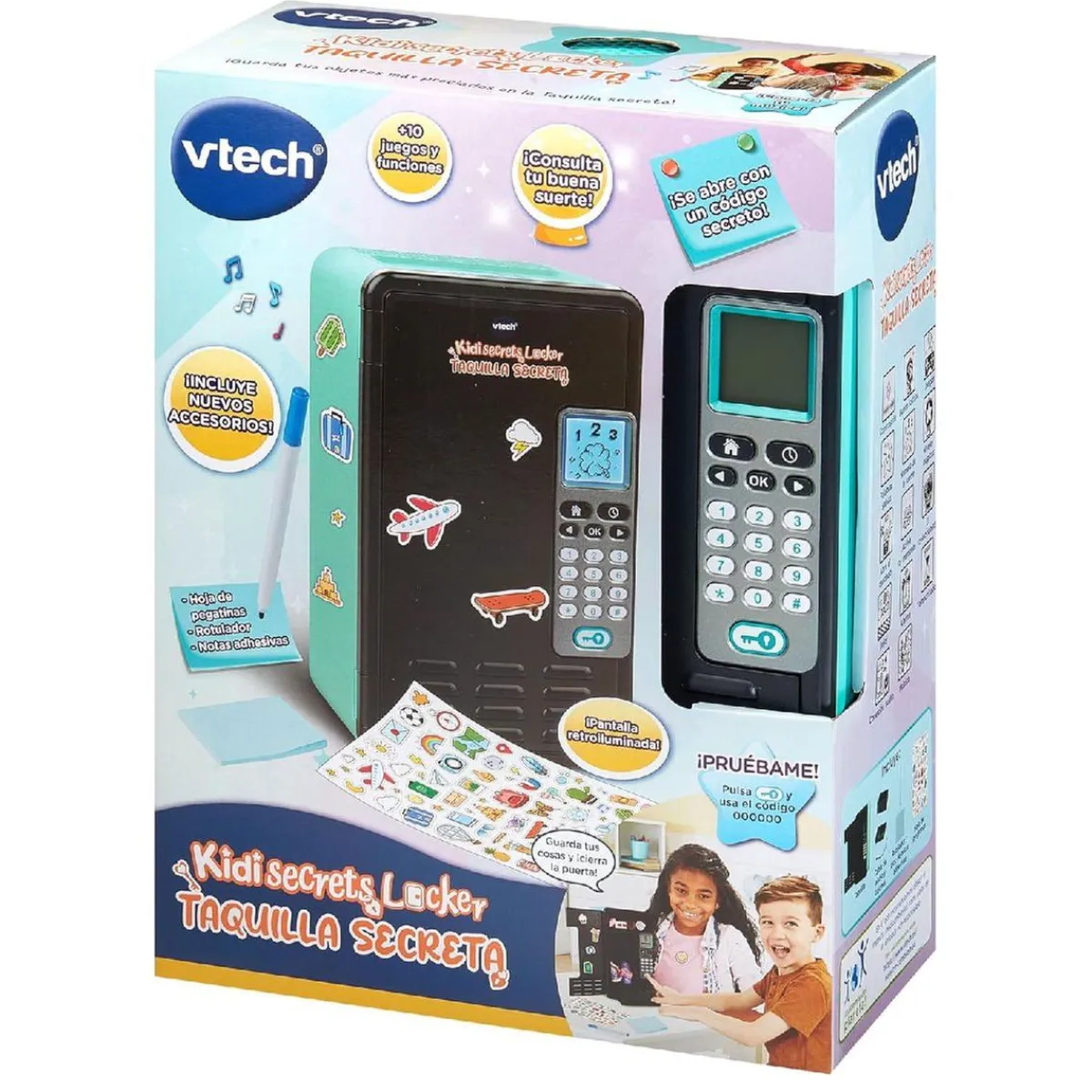 VTECH Juguetes Educativos Y Libros*- KidiSecrets - Taquilla Secreta Negra