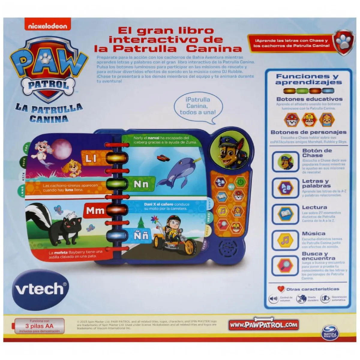 VTECH Coleccionables Y Mini Mundos*- Patrulla Canina - Libro interactivo