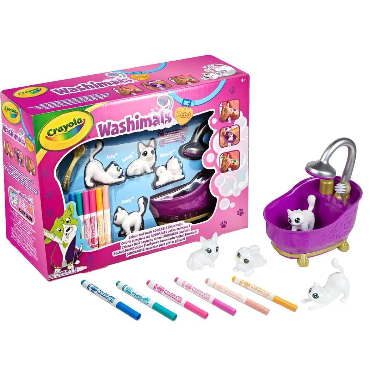 CRAYOLA Arte Y Manualidades*Washimals - Bañera con 4 mascotas