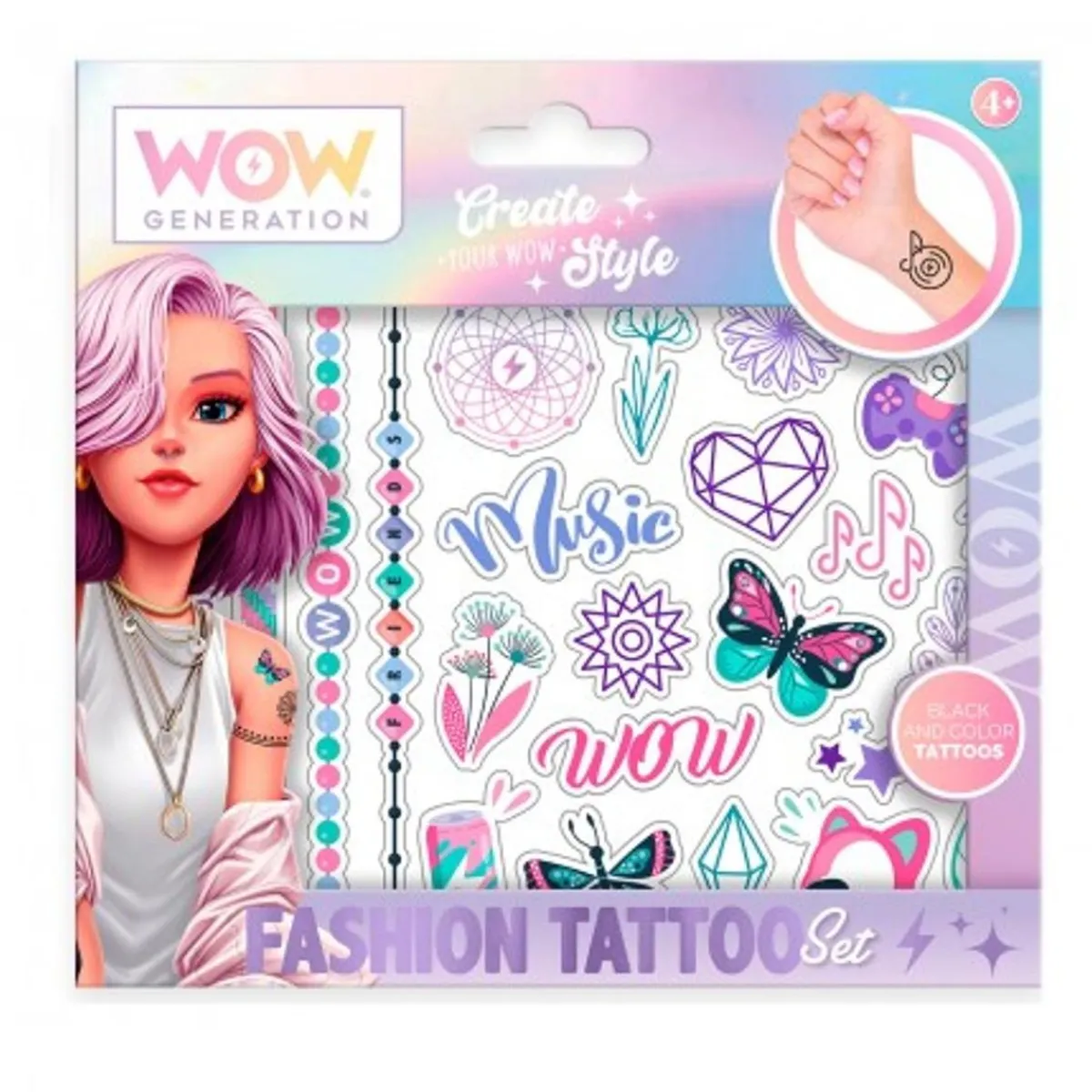 KIDS EUROSWAN S.L. Estilo De Vida*Wow Generation - Set tatuajes