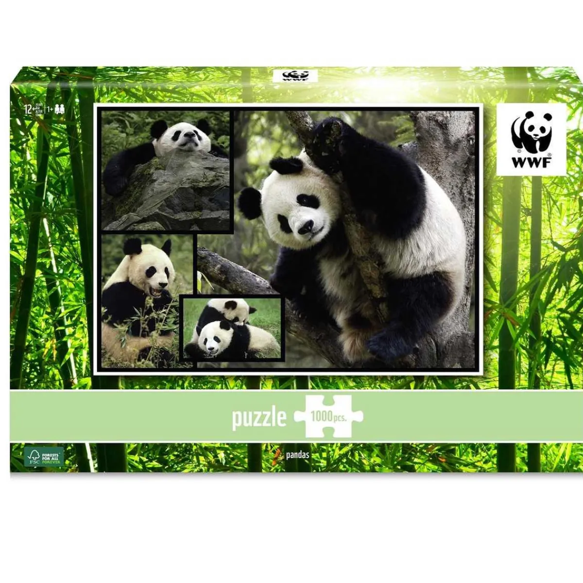 WWF Steam*- Pandas - Puzzle 1000 piezas
