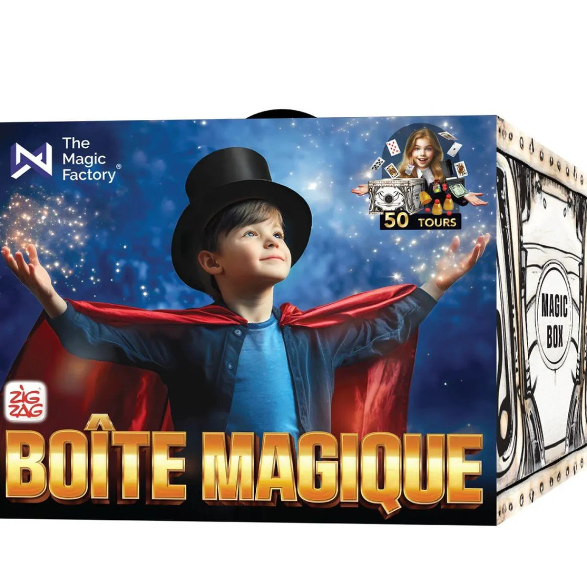 ZIG ZAG Juegos Y Puzzles*- Caja con 50 trucos de magia